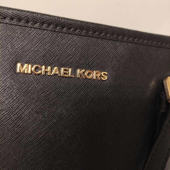 Michael Kors Sady Saffiano Leather Tote - Black Style 35T7GD4T2L - Picture 5 of 13